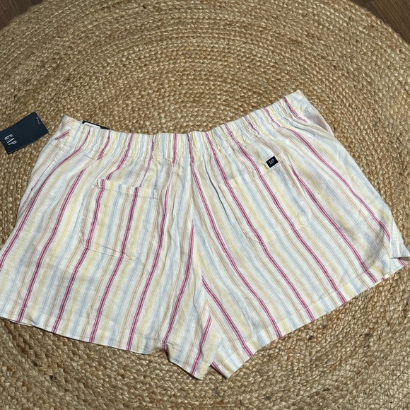 NWT Gap Linen Women’s Shorts - Dotted Sun Stripe - Size SM XXL - Picture 5 of 9